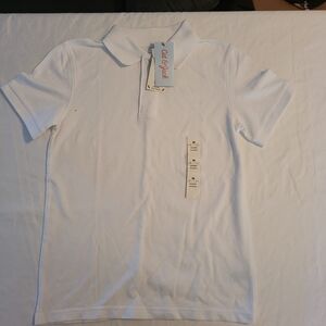 Girls' Short Sleeve Pique Uniform Polo Shirt